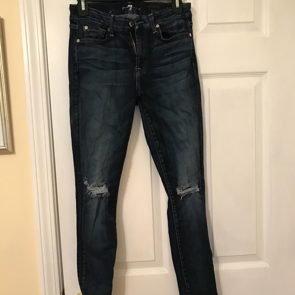 7 for all Mankind mid rise skinny jeans size 26.